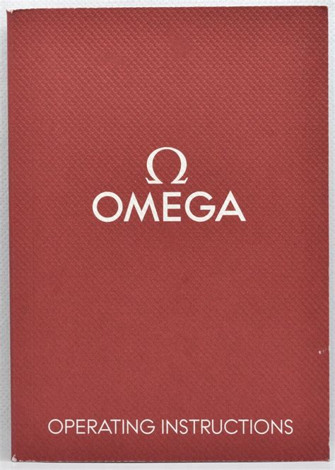 omega watch operating instructions speedmaster seamaster|Omega Seamaster operating instructions.